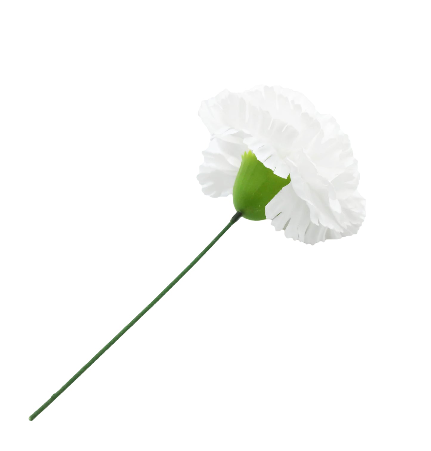 Clavel XL Flor Flamenca Grande Adorno Pelo Mujer · Blanco Ø13cm