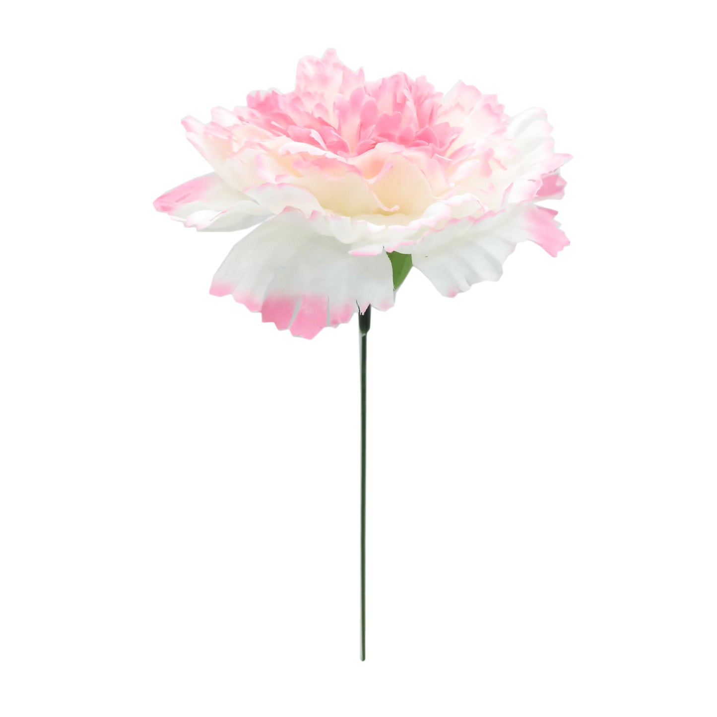 Clavel XL Flor Flamenca Grande Adorno Pelo Mujer · Blanco Rosa Ø13cm