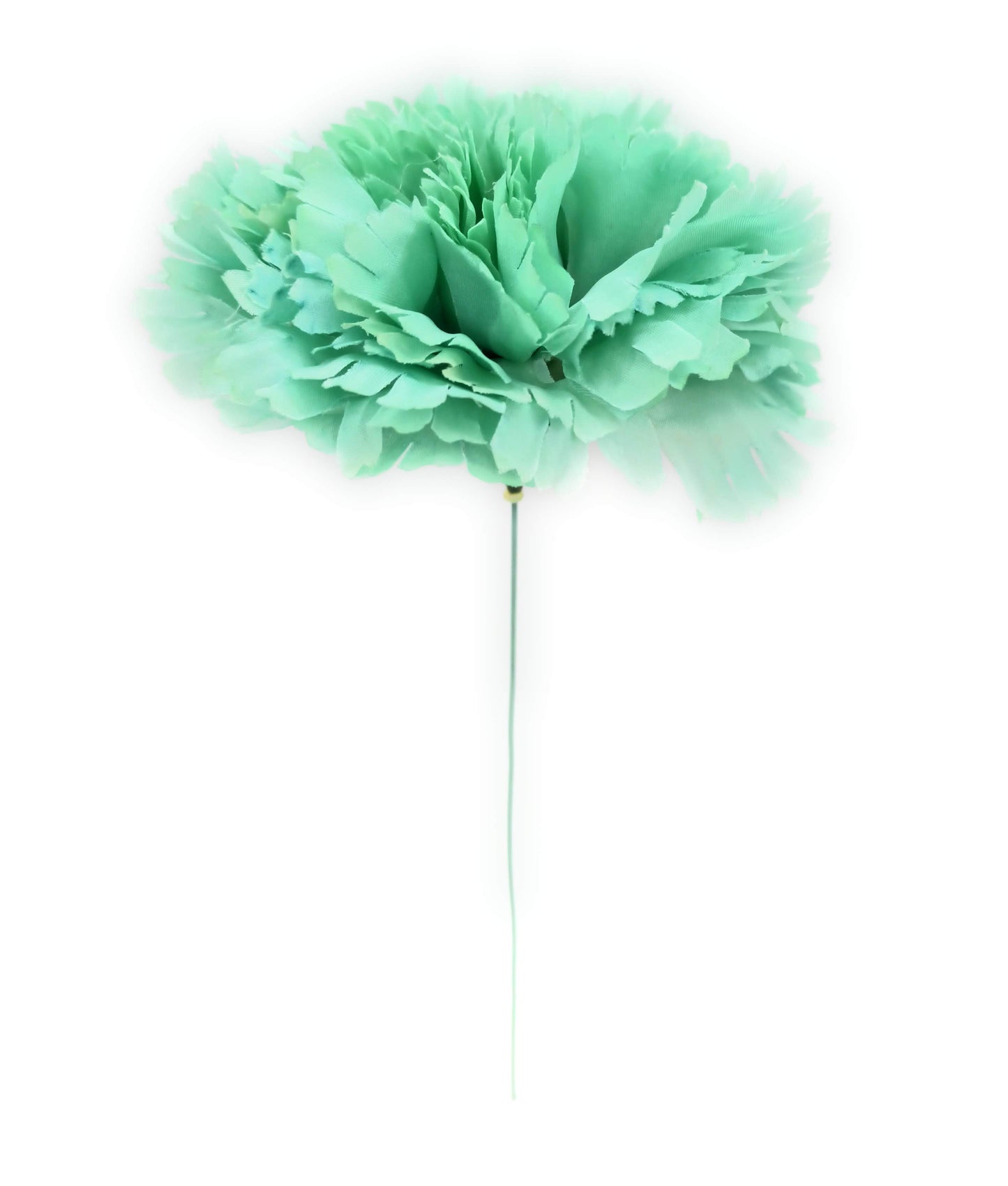 Clavel XL Flor Flamenca Grande Adorno Pelo Mujer · Verde Agua Ø13cm