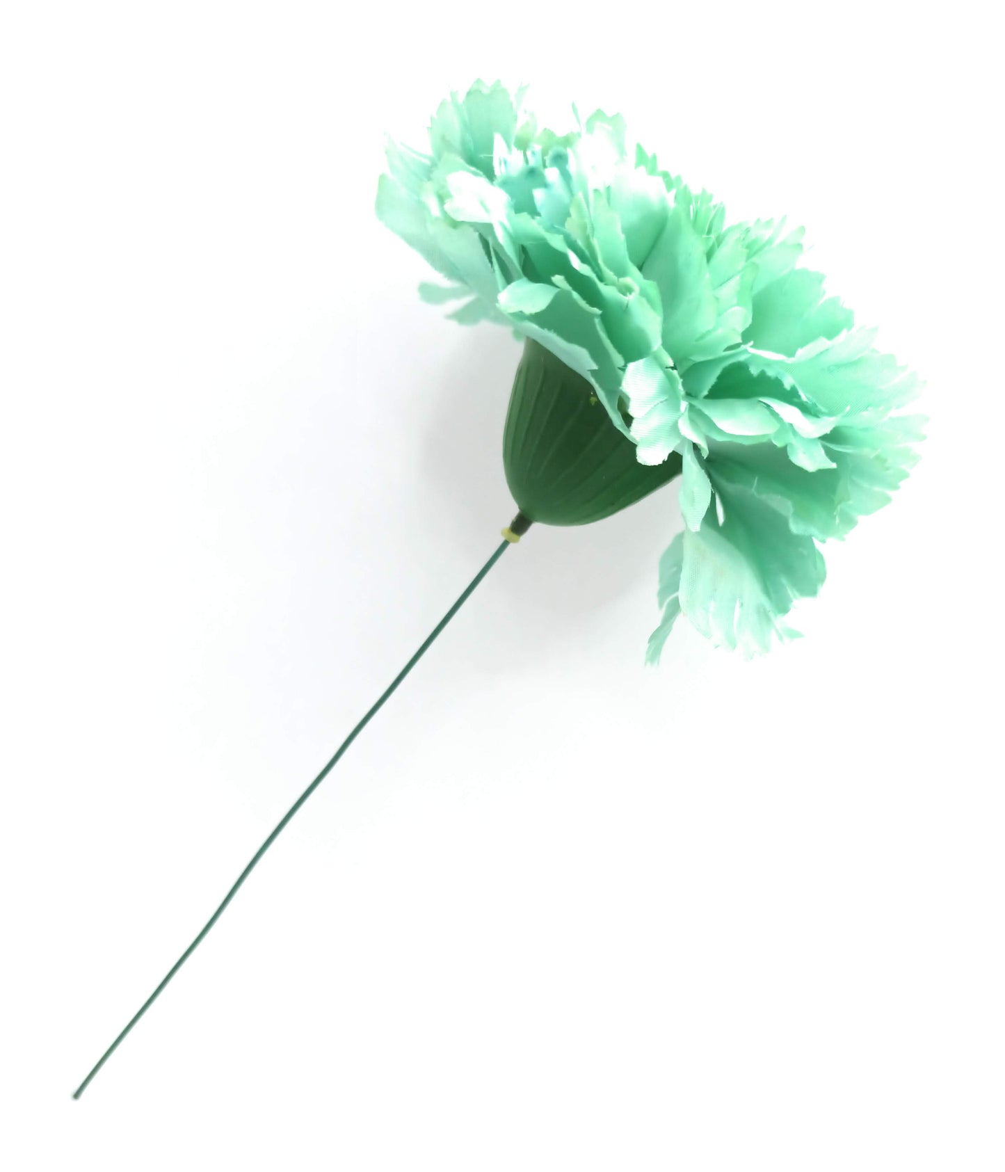 Clavel XL Flor Flamenca Grande Adorno Pelo Mujer · Verde Agua Ø13cm