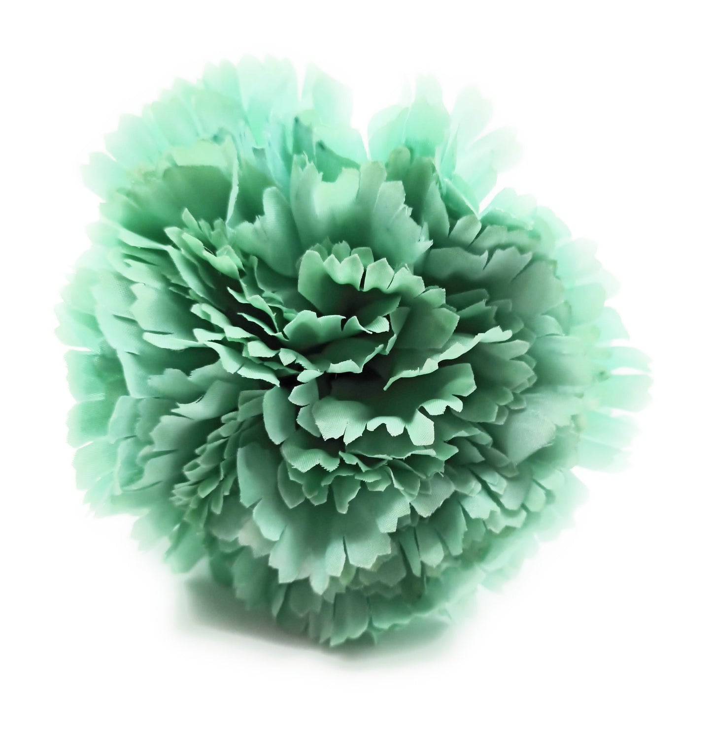 Clavel XL Flor Flamenca Grande Adorno Pelo Mujer · Verde Agua Ø13cm