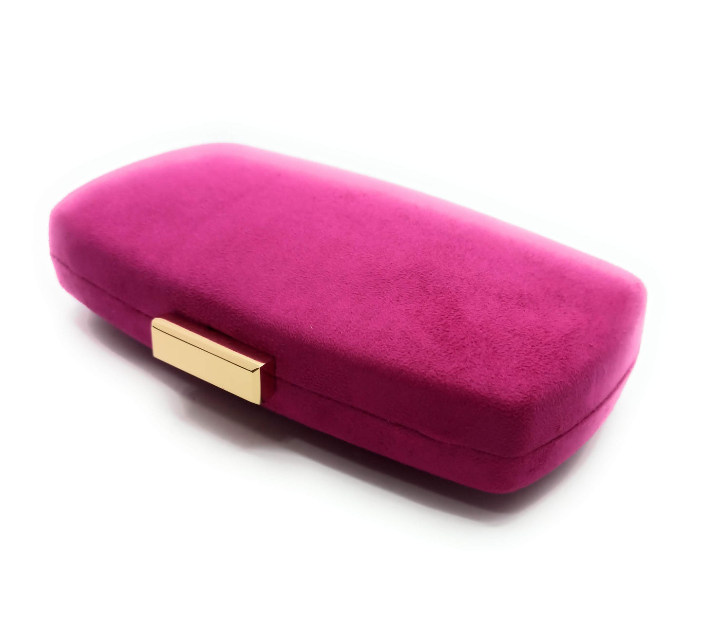 Cartera De Mano Bolso Fiesta · Ante Buganvilla Oro (última unidad!)