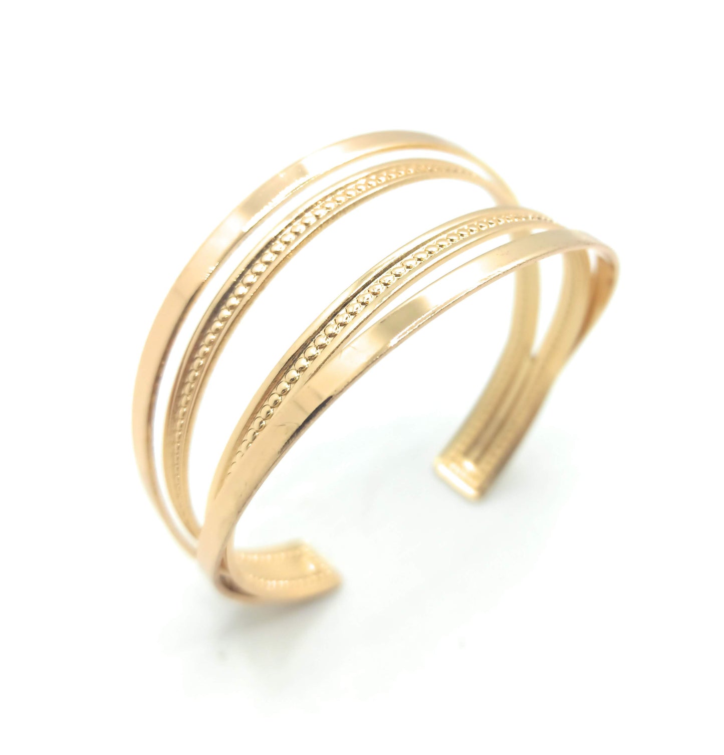 Brazalete Dorado · Aros Oro