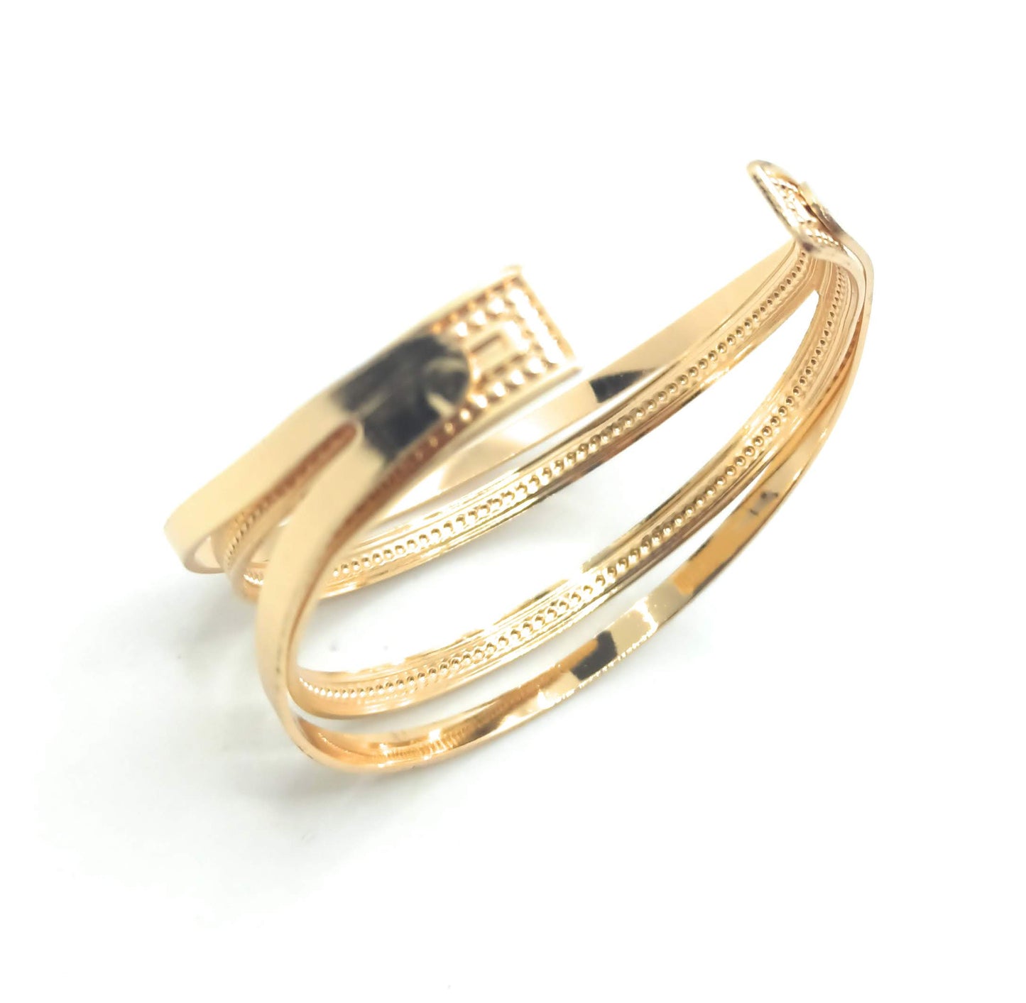 Brazalete Dorado · Aros Oro