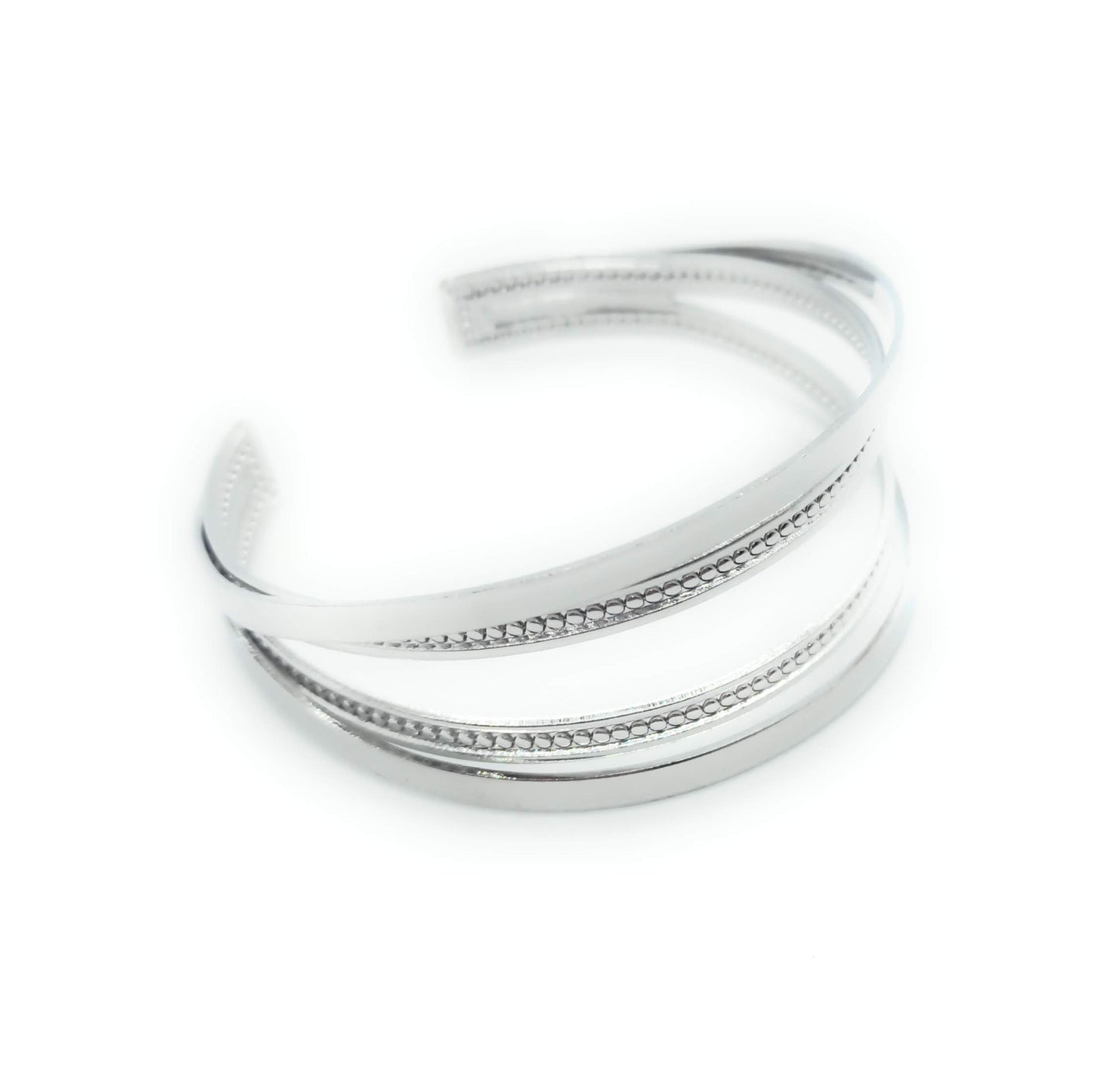 Brazalete Plateado · Aros Plata