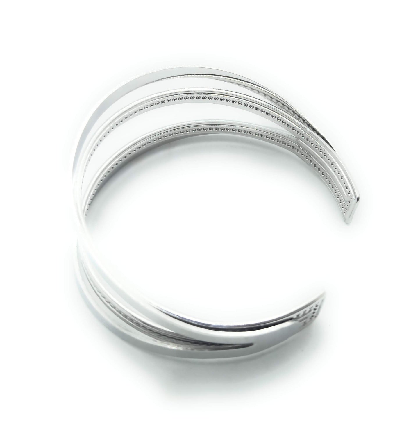 Brazalete Plateado · Aros Plata