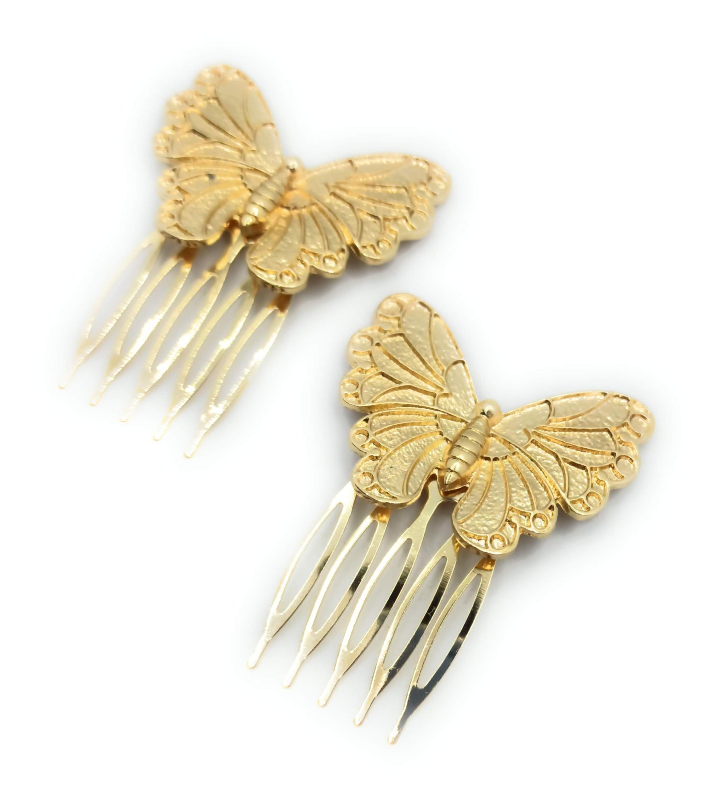 Peinetas Doradas Medianas · Mariposas Talla M (Pack 2 uds) última unidad!