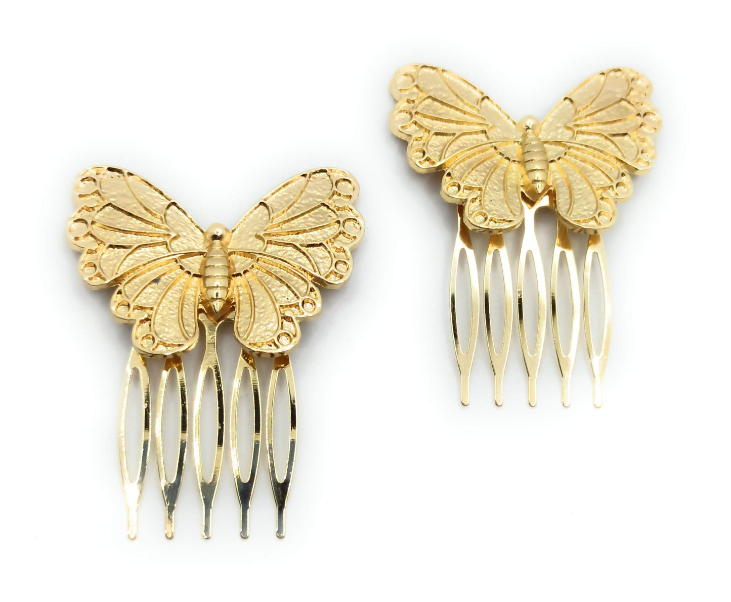 Peinetas Doradas Medianas · Mariposas Talla M (Pack 2 uds) última unidad!