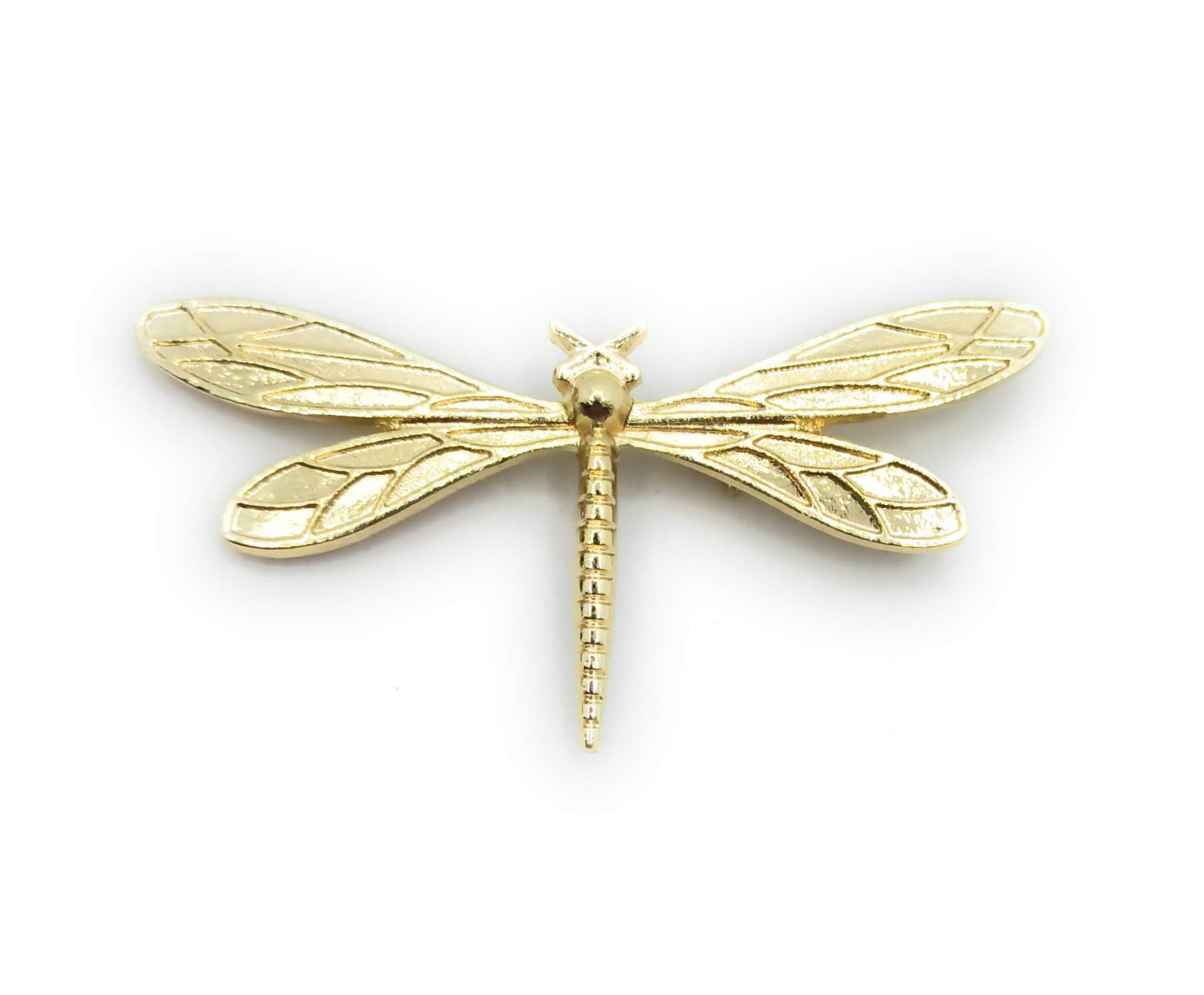 Broche Dorado Mediano · Libélula Oro Brillo (Talla M)