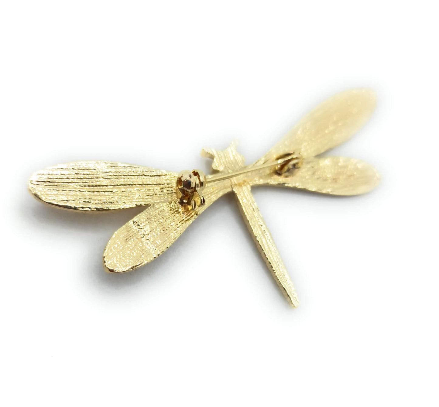 Broche Dorado Mediano · Libélula Oro Brillo (Talla M)