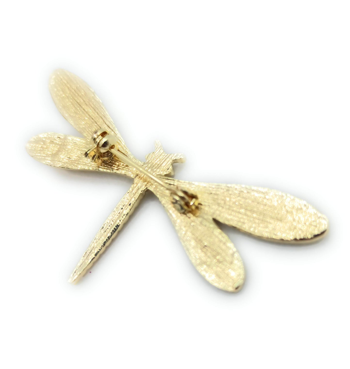 Broche Dorado Mediano · Libélula Oro Brillo (Talla M)