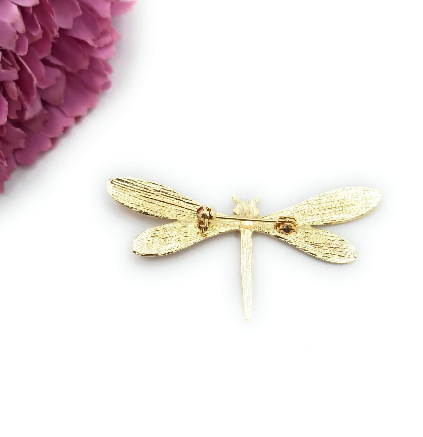 Broche Dorado Mediano · Libélula Oro Brillo (Talla M)