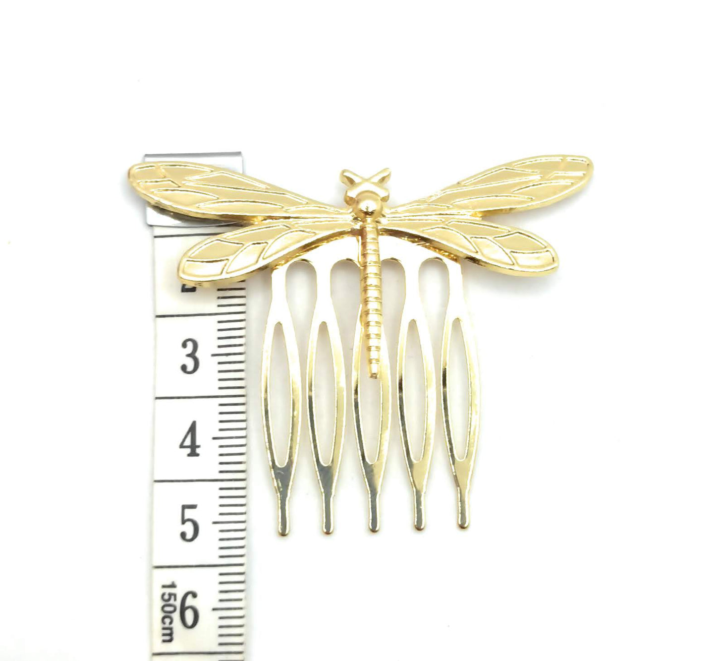 Peinetas Doradas Medianas · Libélulas Talla M (Pack 2 uds)