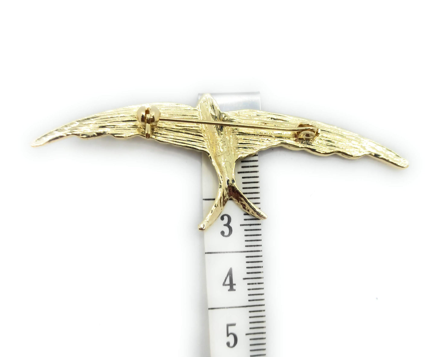 Broche Dorado Mediano · Golondrina Oro Brillo (Talla M)