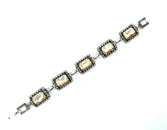 Pulsera Cristales · Marfil