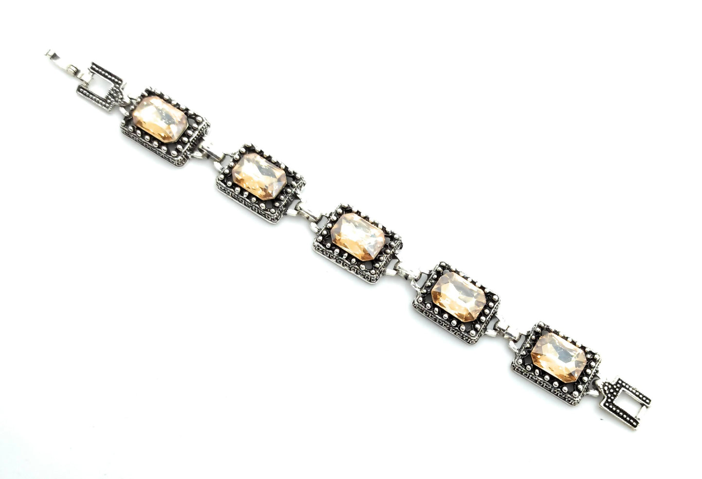 Pulsera Cristales · Marfil