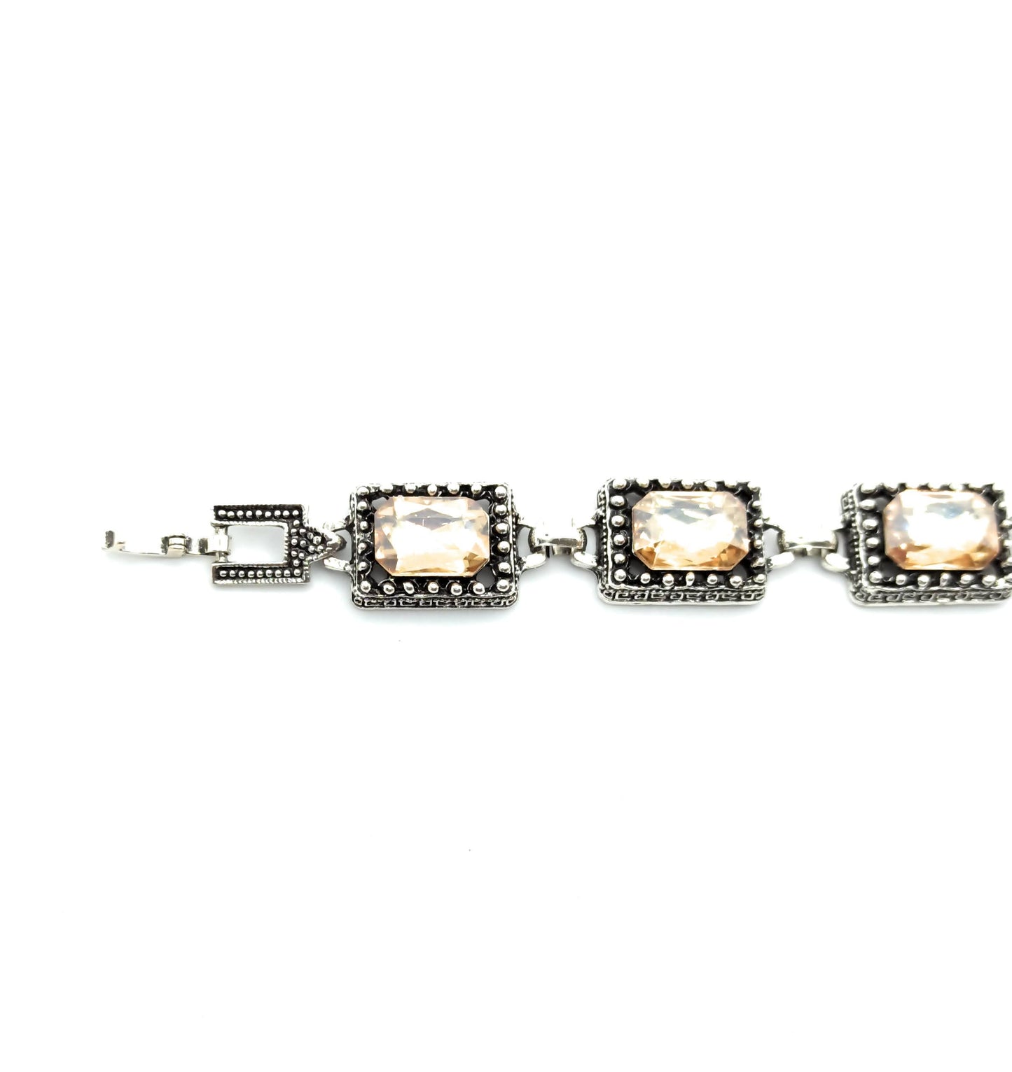 Pulsera Cristales · Marfil