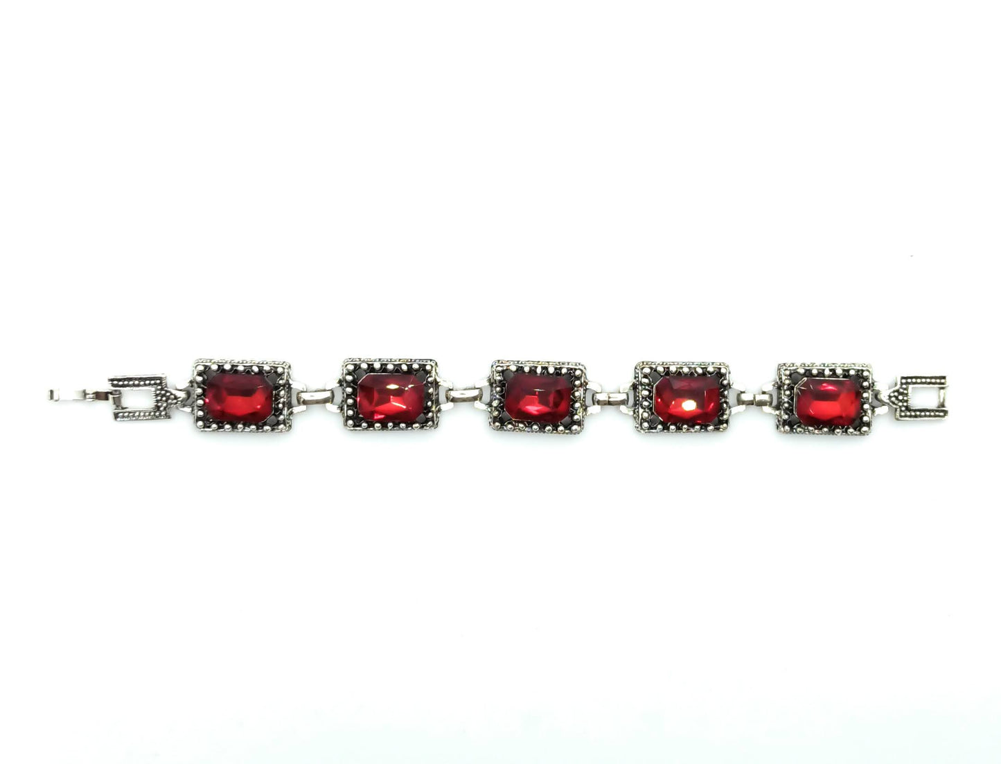 Pulsera Cristales · Rojo