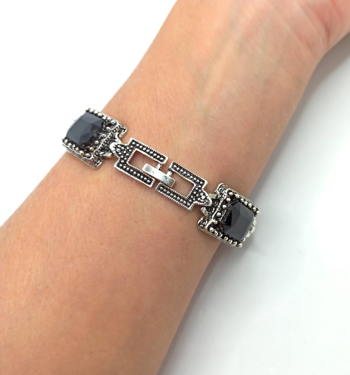 Pulsera Cristales · Negro (última unidad!)