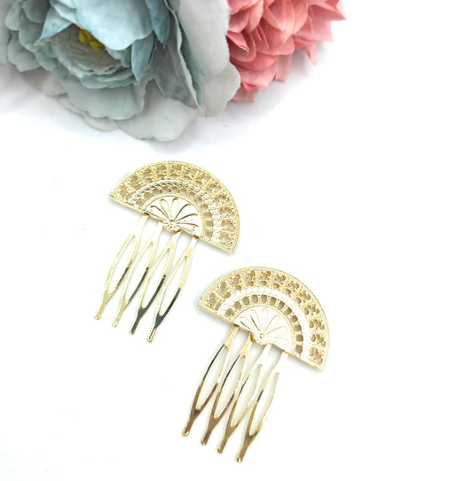 Peinetas Doradas Pequeñas · Abanicos Talla S (Pack 2 uds) última unidad!