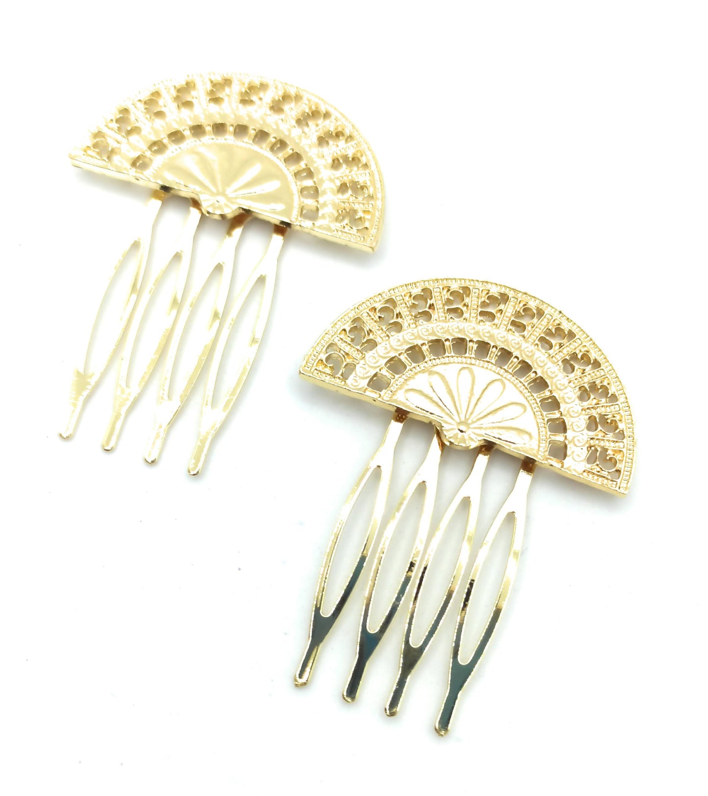 Peinetas Doradas Pequeñas · Abanicos Talla S (Pack 2 uds) última unidad!