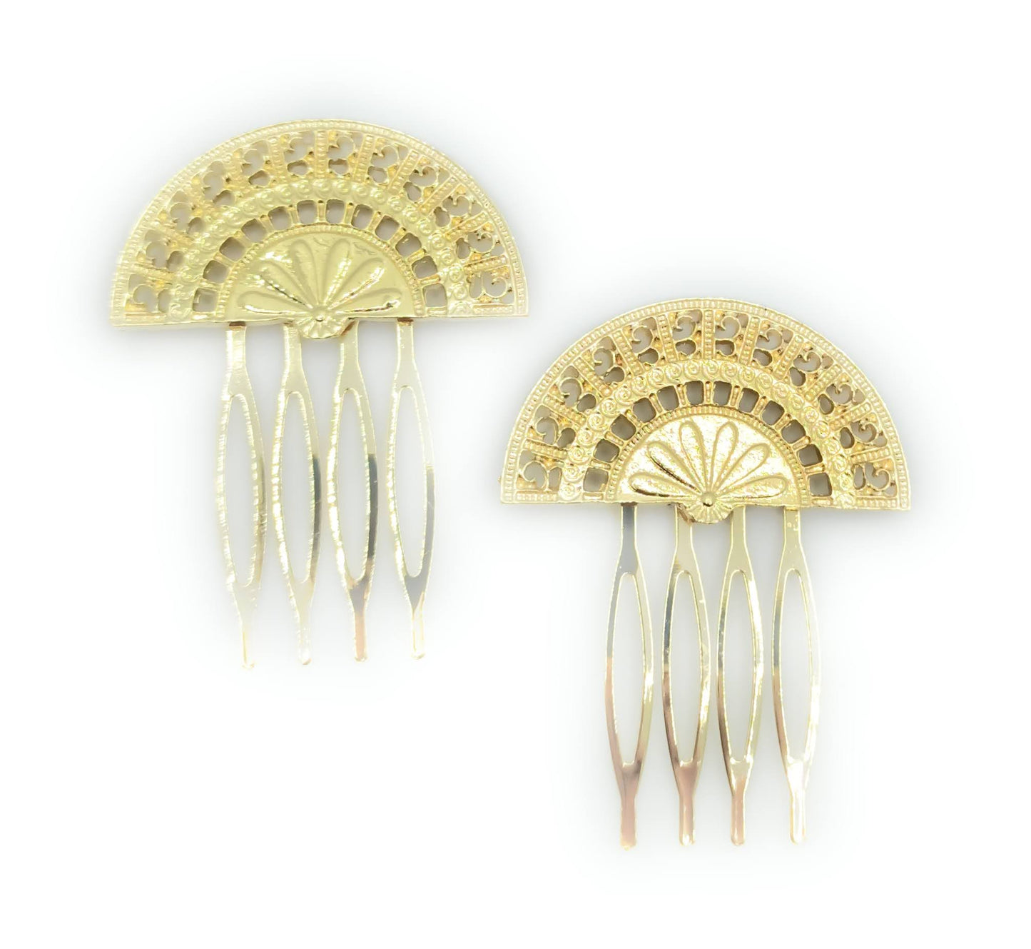 Peinetas Doradas Pequeñas · Abanicos Talla S (Pack 2 uds) última unidad!