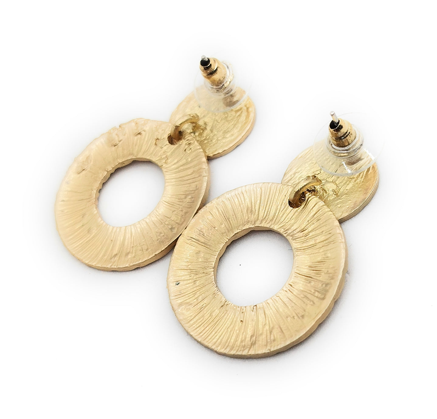 Pendientes dorados pequeños mujer y niña · Redondo Oro Mate