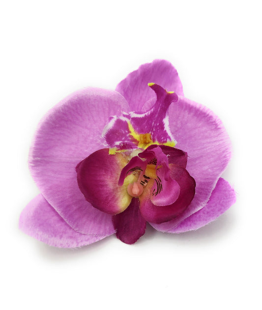 Broche Clip Flamenco Floral · Lavanda Violeta (Talla M)