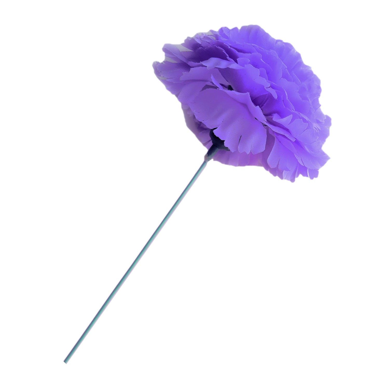 Clavel Flamenco Flor Pelo Ø9cm · Lavanda Oscuro