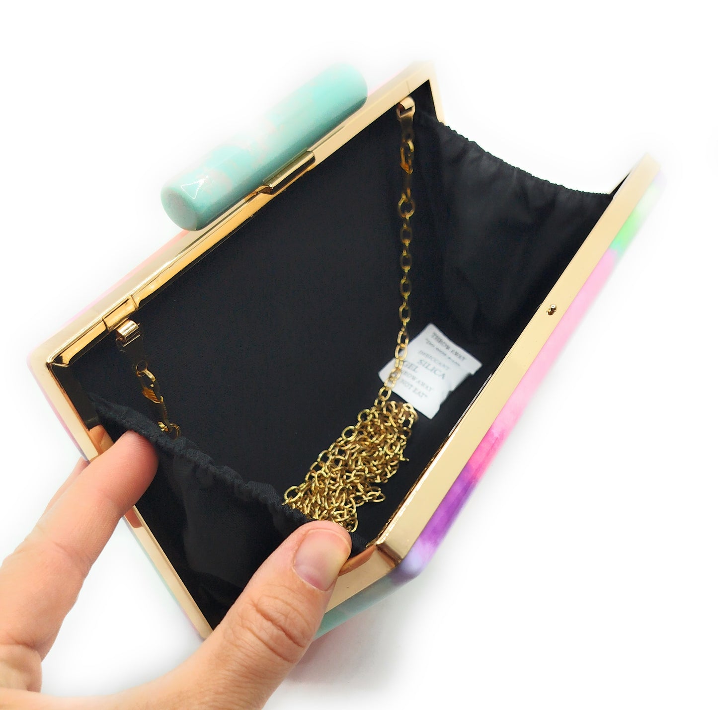 Cartera De Mano Bolso Fiesta · Multicolor Modelo 3 (única unidad!)