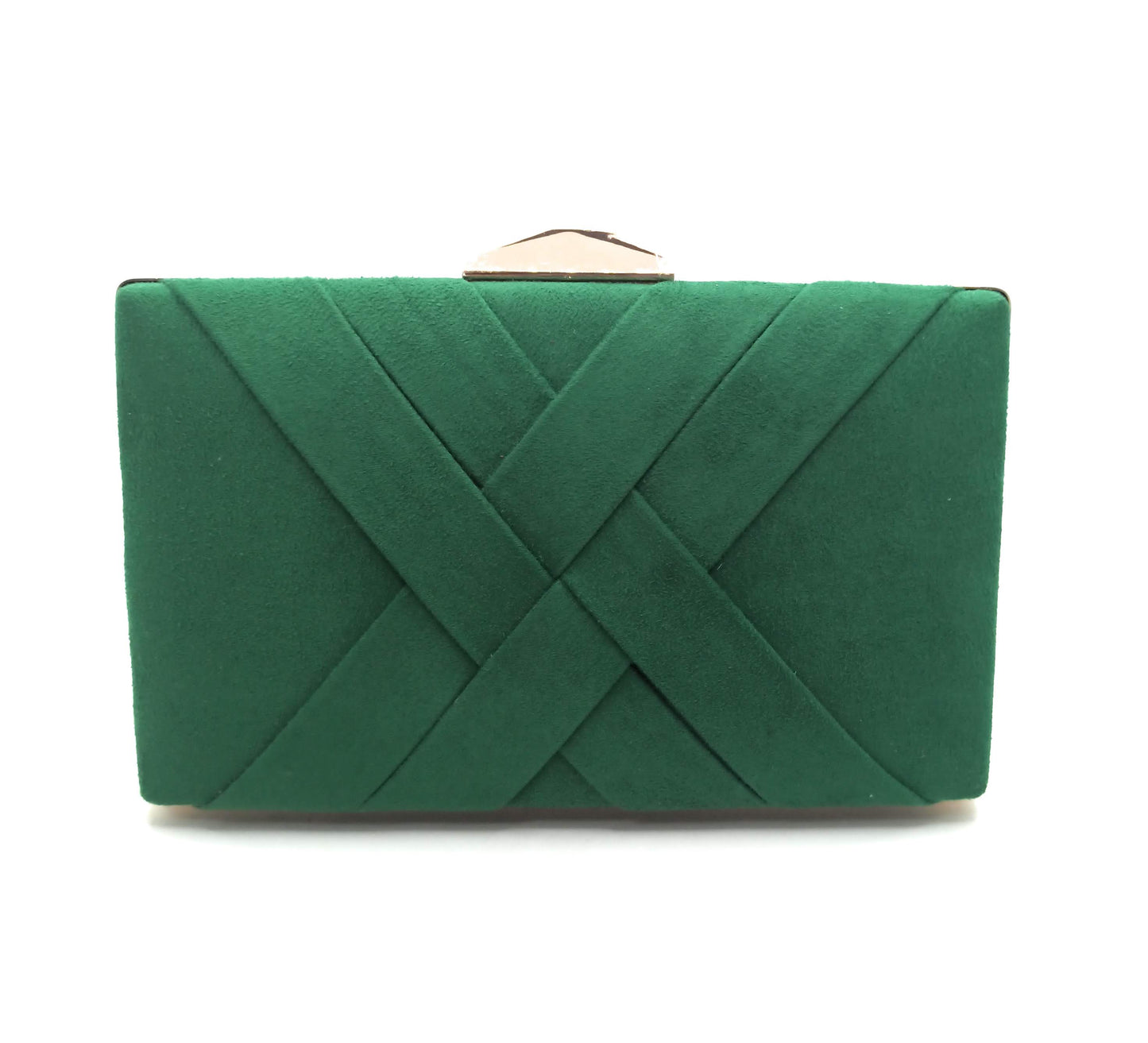 Cartera De Mano Bolso Fiesta · Cruzado Ante Verde Cesped