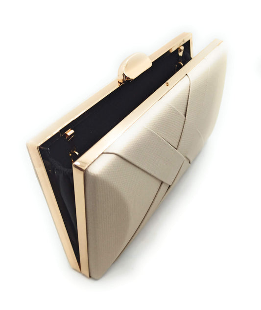 Cartera De Mano Bolso Fiesta · Cruzado Marfil