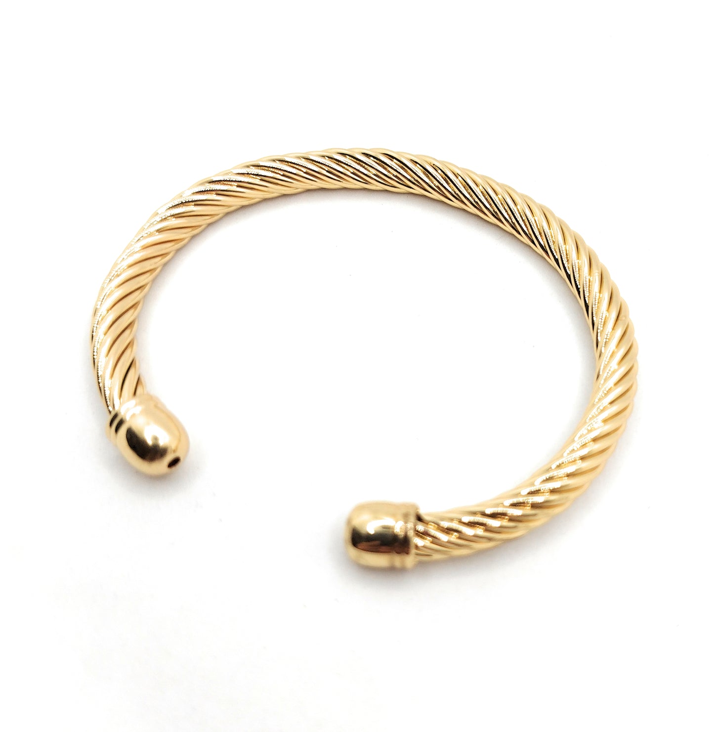Brazalete Dorado Estilo Cuerda Náutica · Elegancia Atemporal