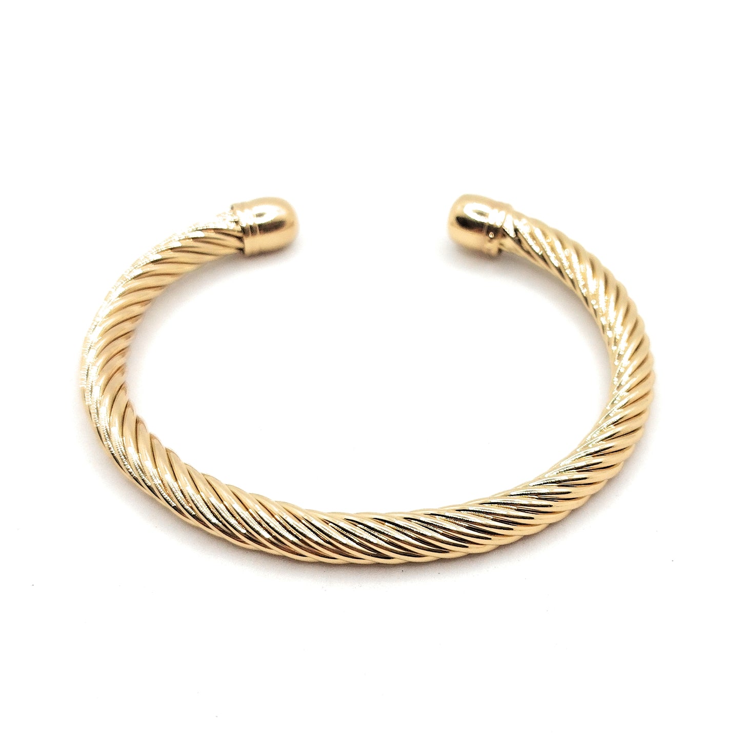Brazalete Dorado Estilo Cuerda Náutica · Elegancia Atemporal