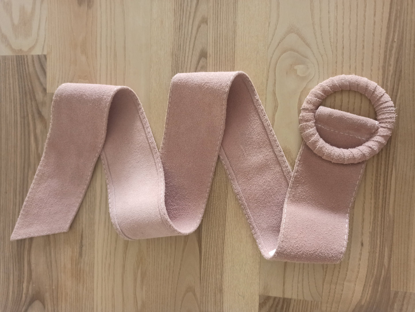 Cinturón de Ante Ajustable, talla única de S a XL · Rosa (última unidad!)