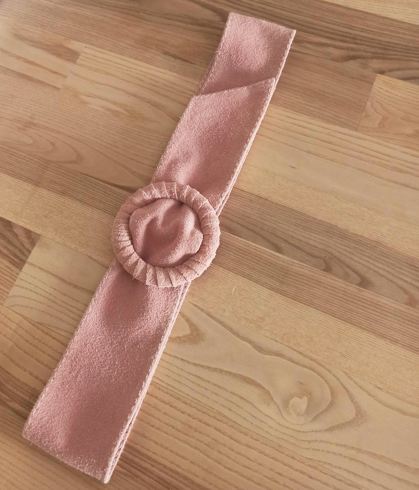 Cinturón de Ante Ajustable, talla única de S a XL · Rosa (última unidad!)