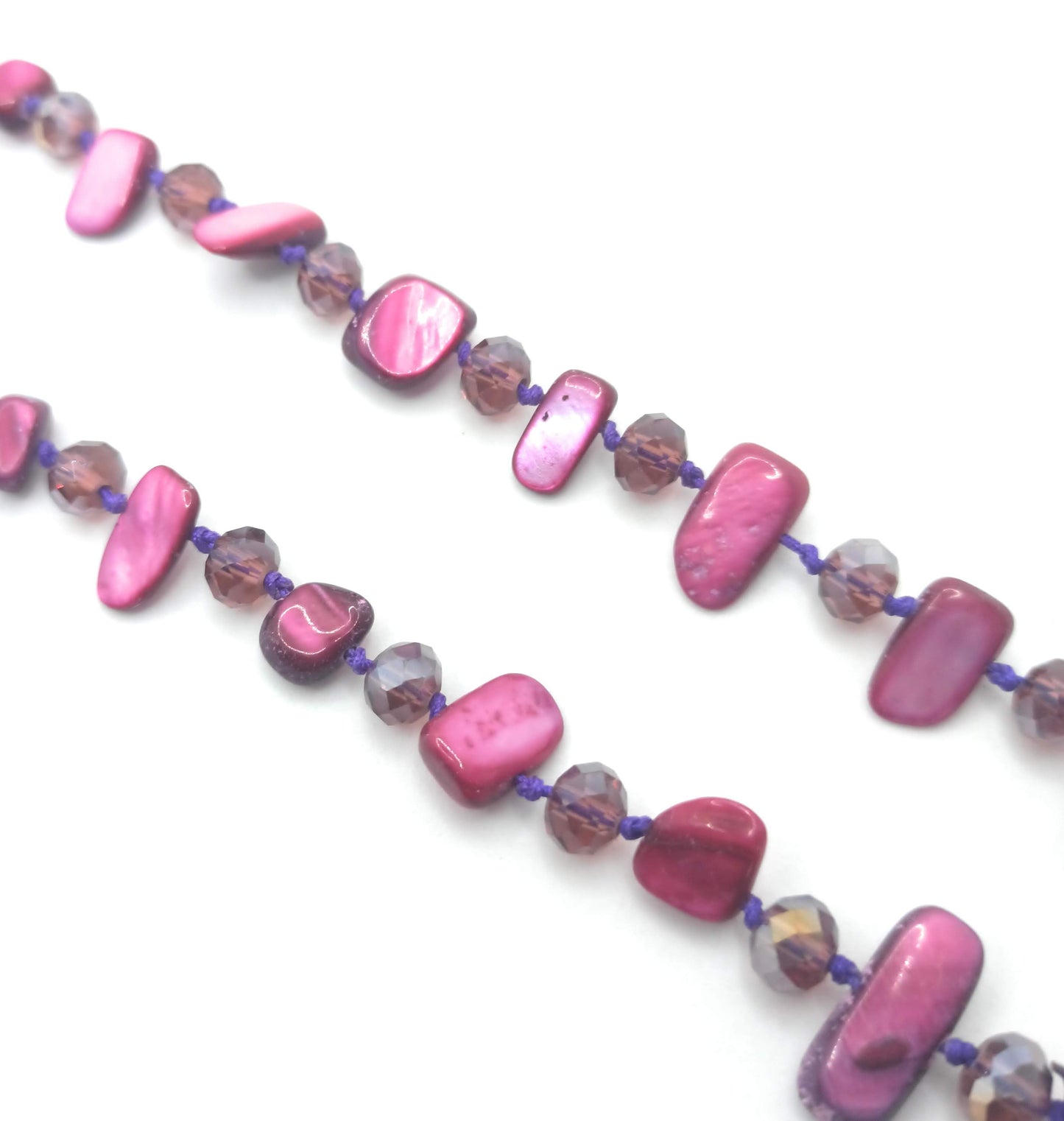 Collar Largo de Nácar · Buganvilla