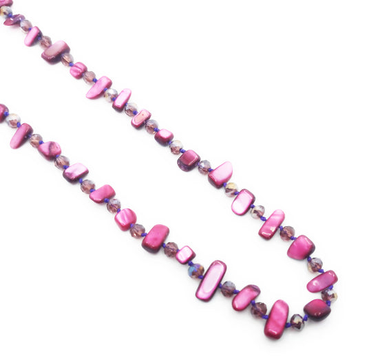 Collar Largo de Nácar · Buganvilla