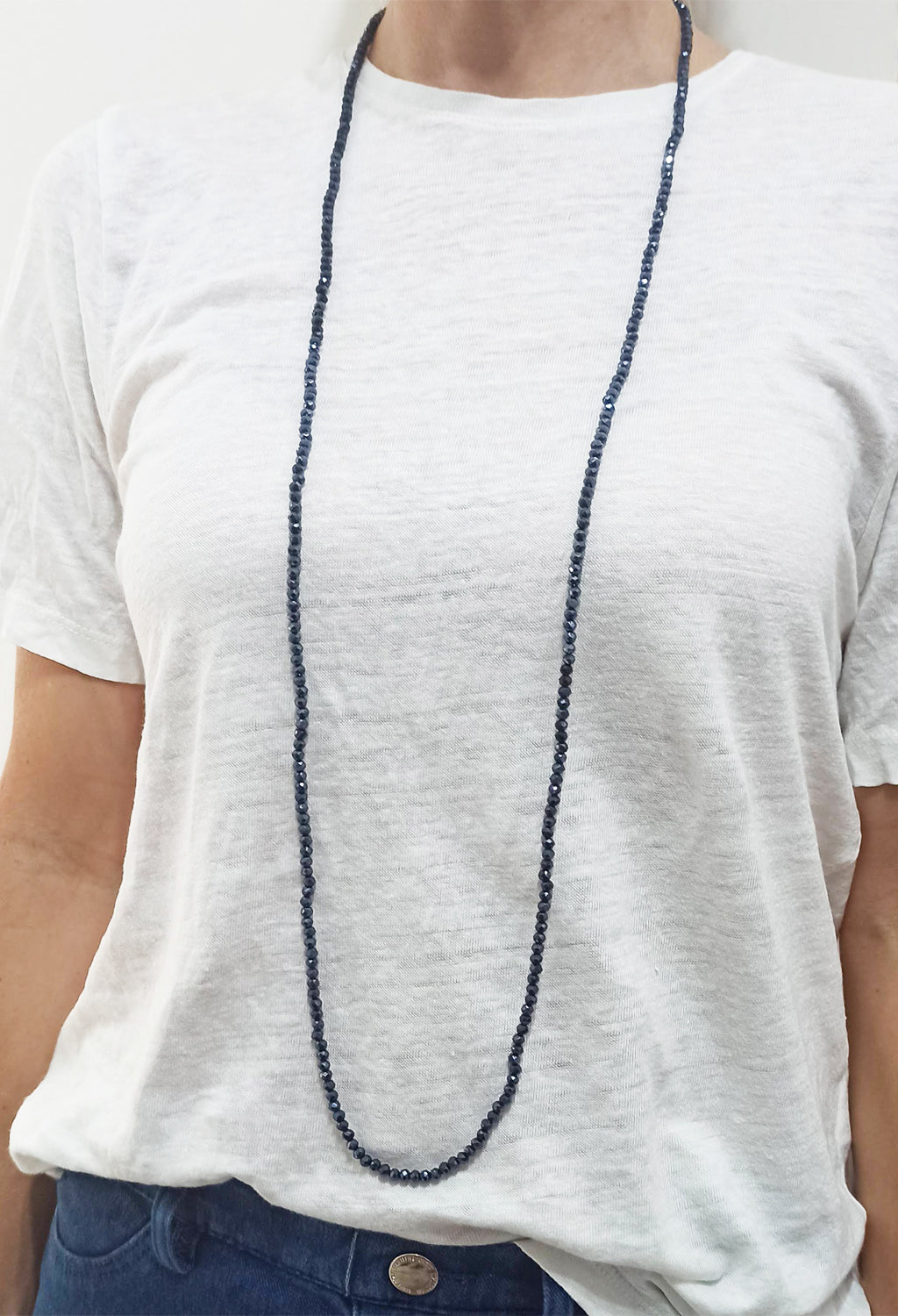 3 en 1: Collar Largo | Corto Doble | Pulsera · Platino