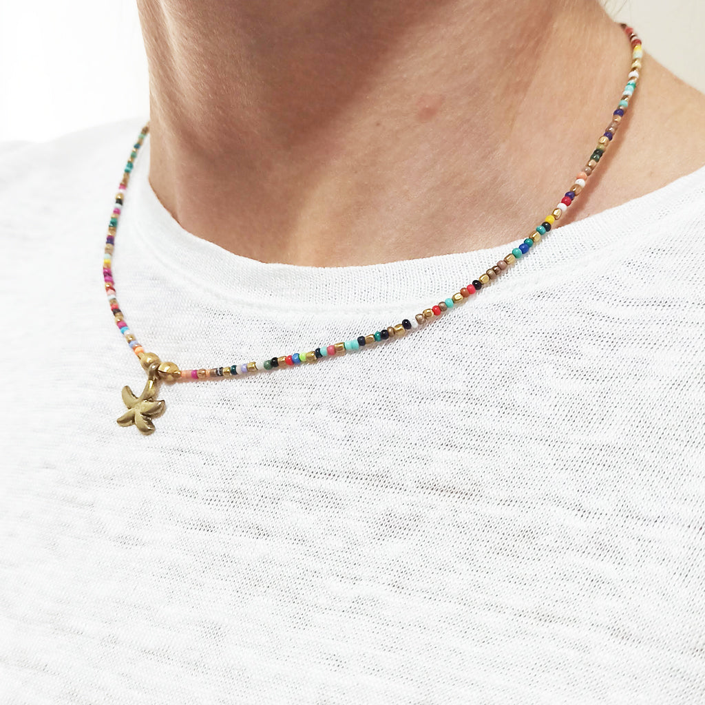 Collar de Cuentas · Multicolor Estrella de Mar