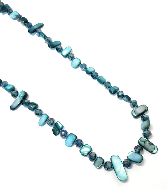 Collar Largo de Nácar · Verde Esmeralda (última unidad!)