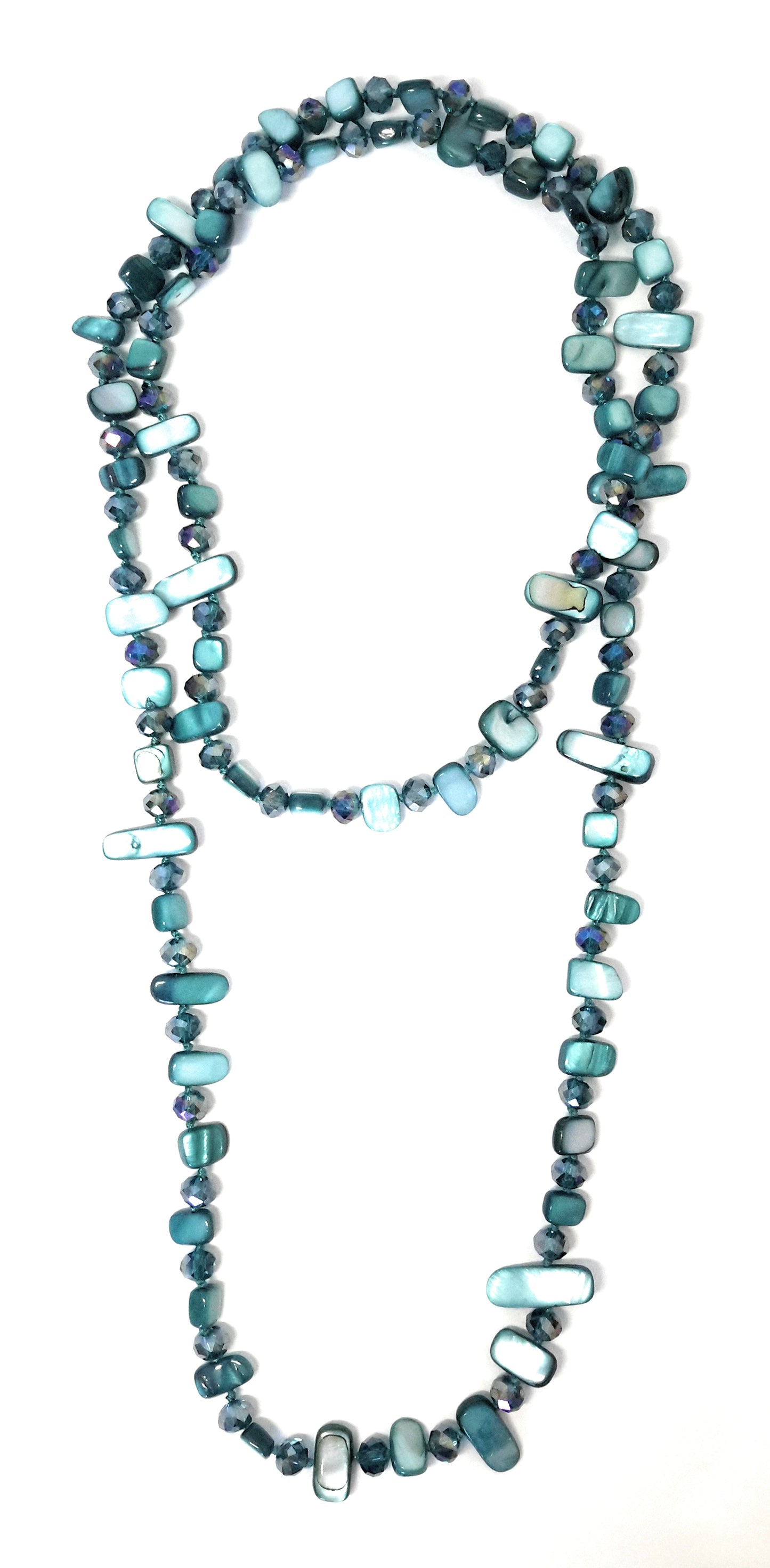 Collar Largo de Nácar · Verde Esmeralda (última unidad!)