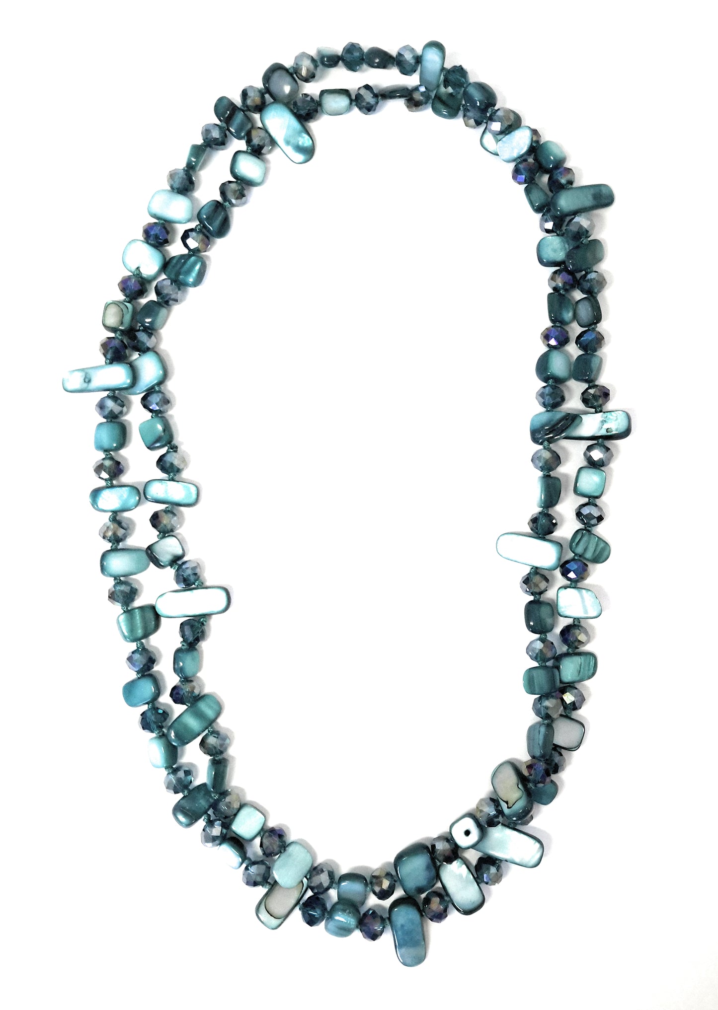 Collar Largo de Nácar · Verde Esmeralda (última unidad!)