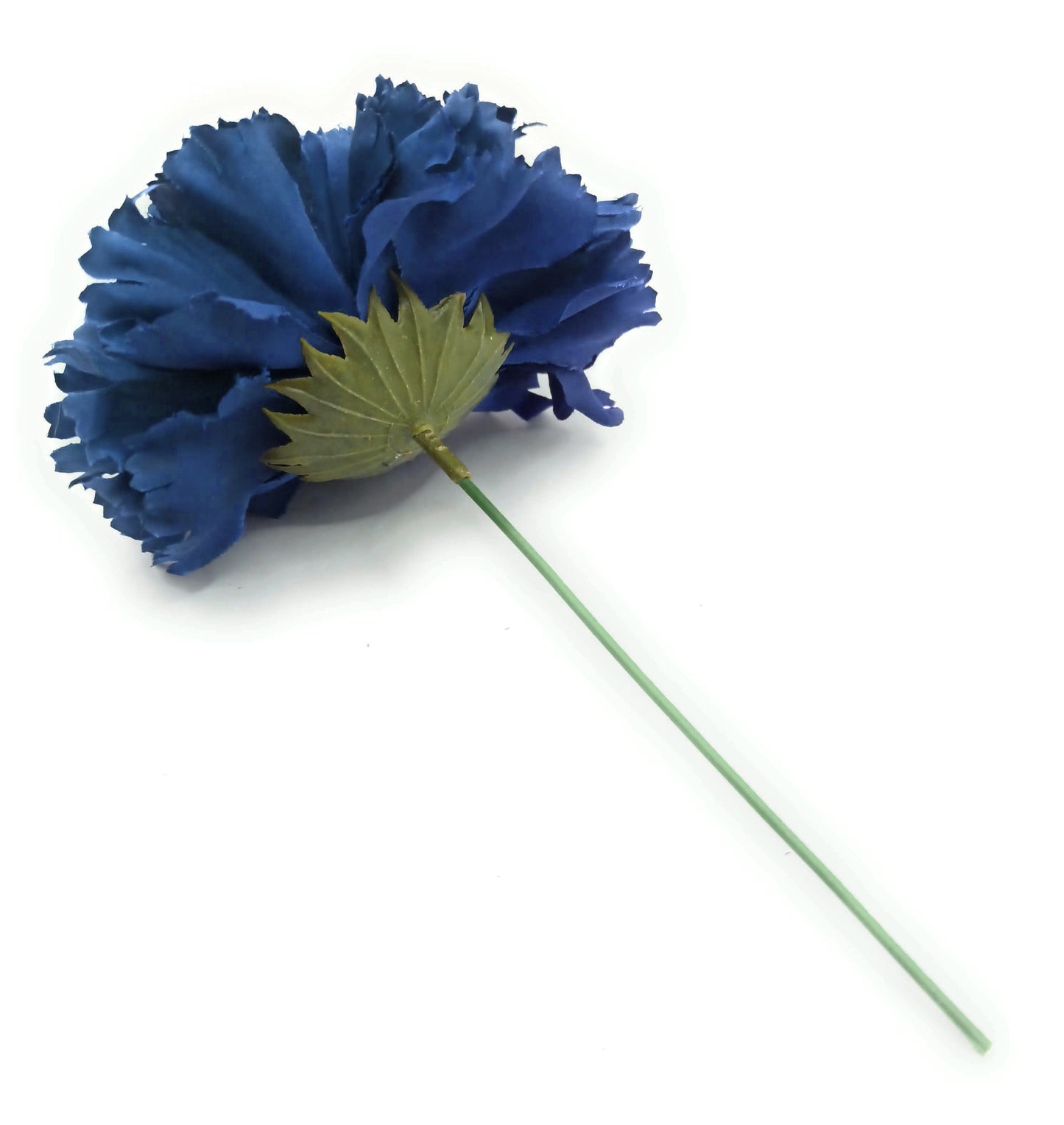 Clavel XL Flor Flamenca Grande Adorno Pelo Mujer · Azul Marino Ø13cm