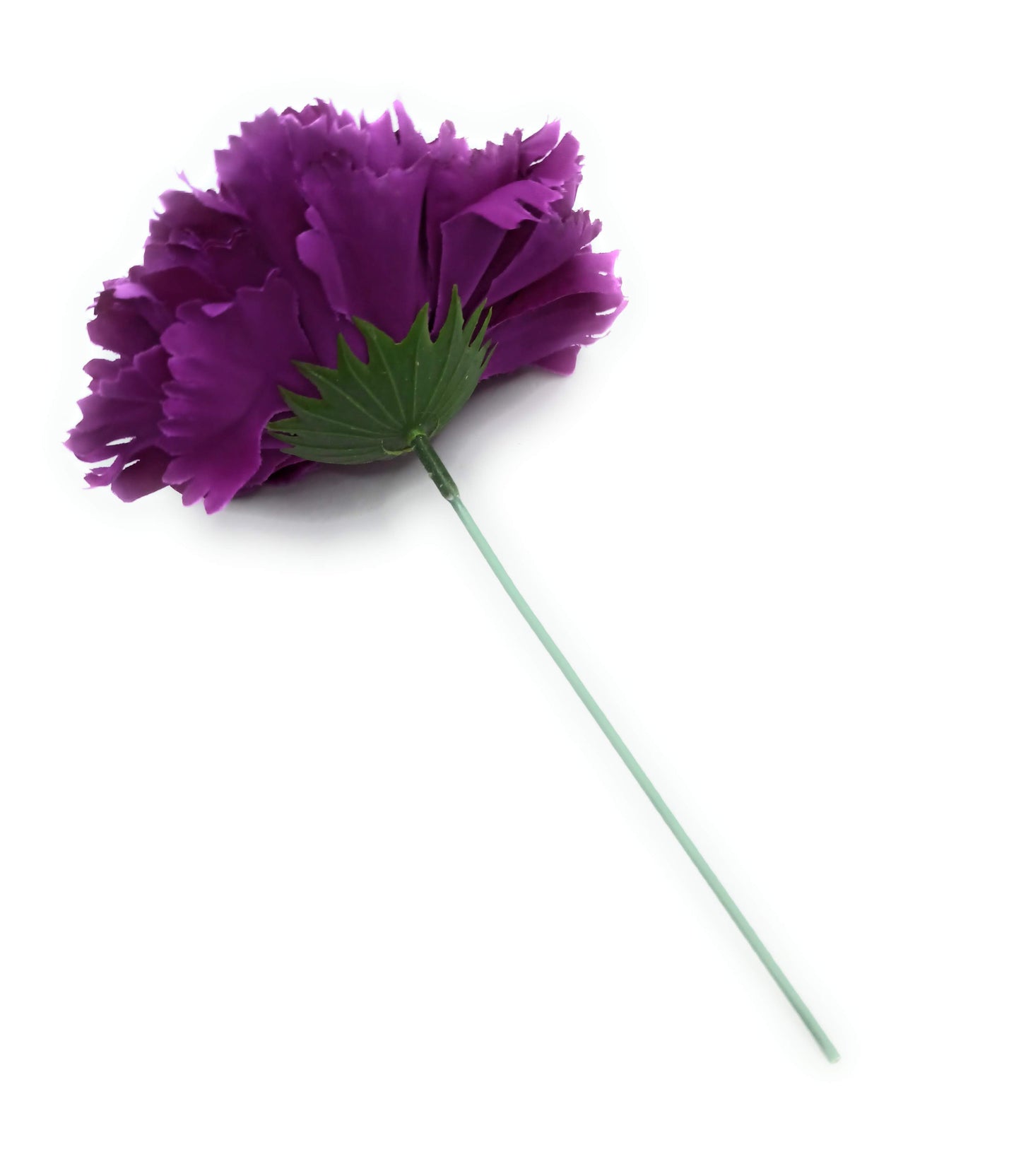 Clavel XL Flor Flamenca Grande Adorno Pelo Mujer · Violeta Oscuro Ø13cm