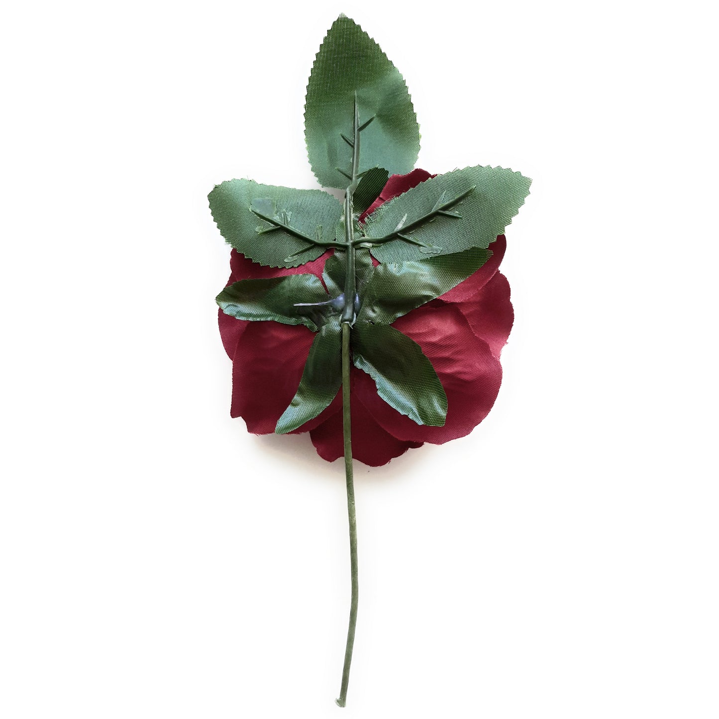 Flor Flamenca Pelo Mediana Ø13cm · Burdeos