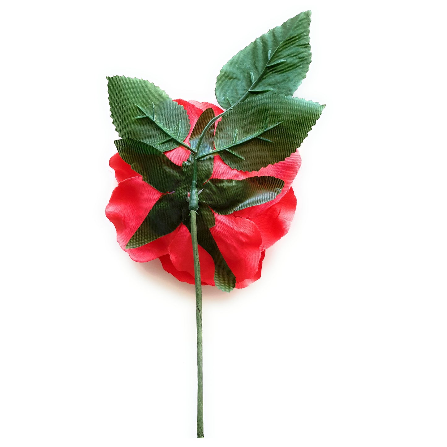 Flor Flamenca Pelo Mediana Ø13cm · Coral