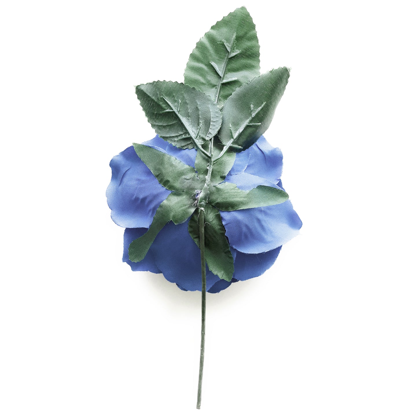 Flor Flamenca Pelo Mediana Ø13cm · Azul Cobalto