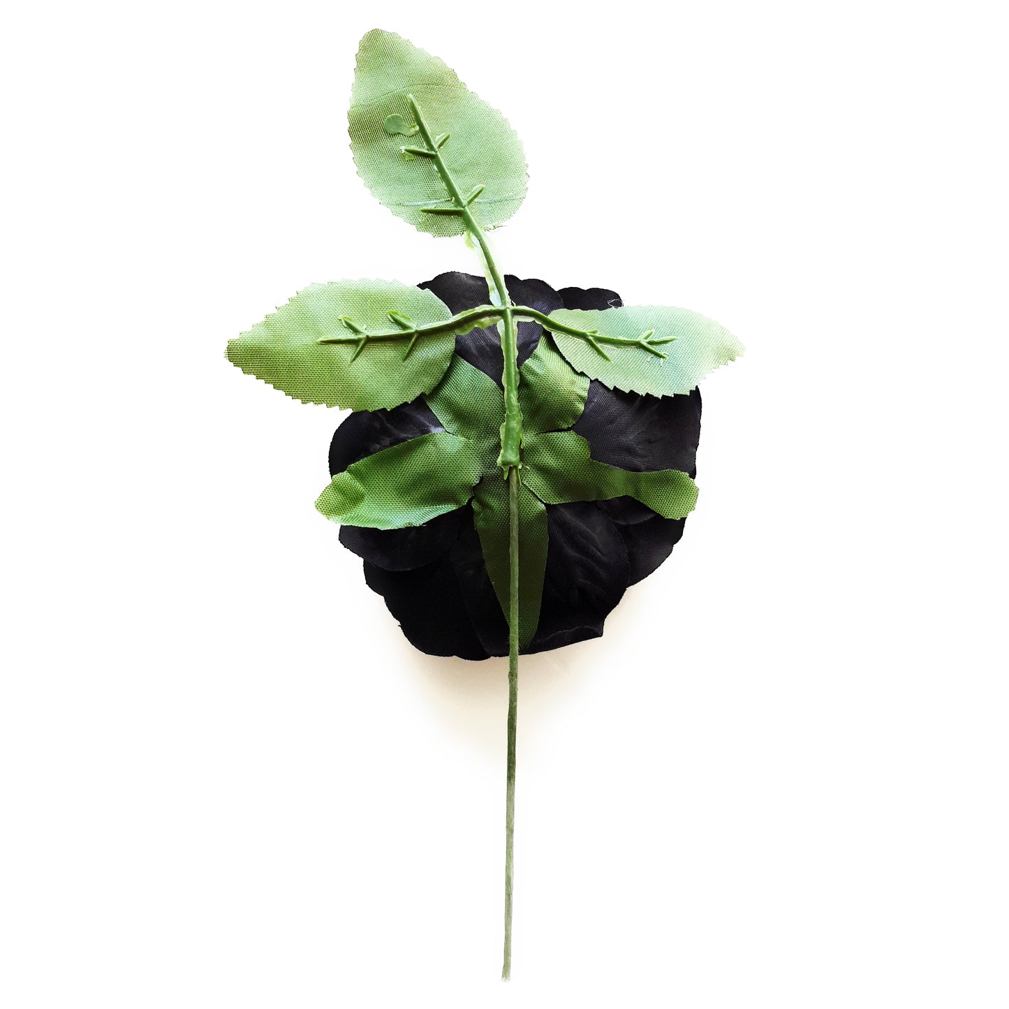 Flor Flamenca Pelo Mediana Ø13cm · Negro