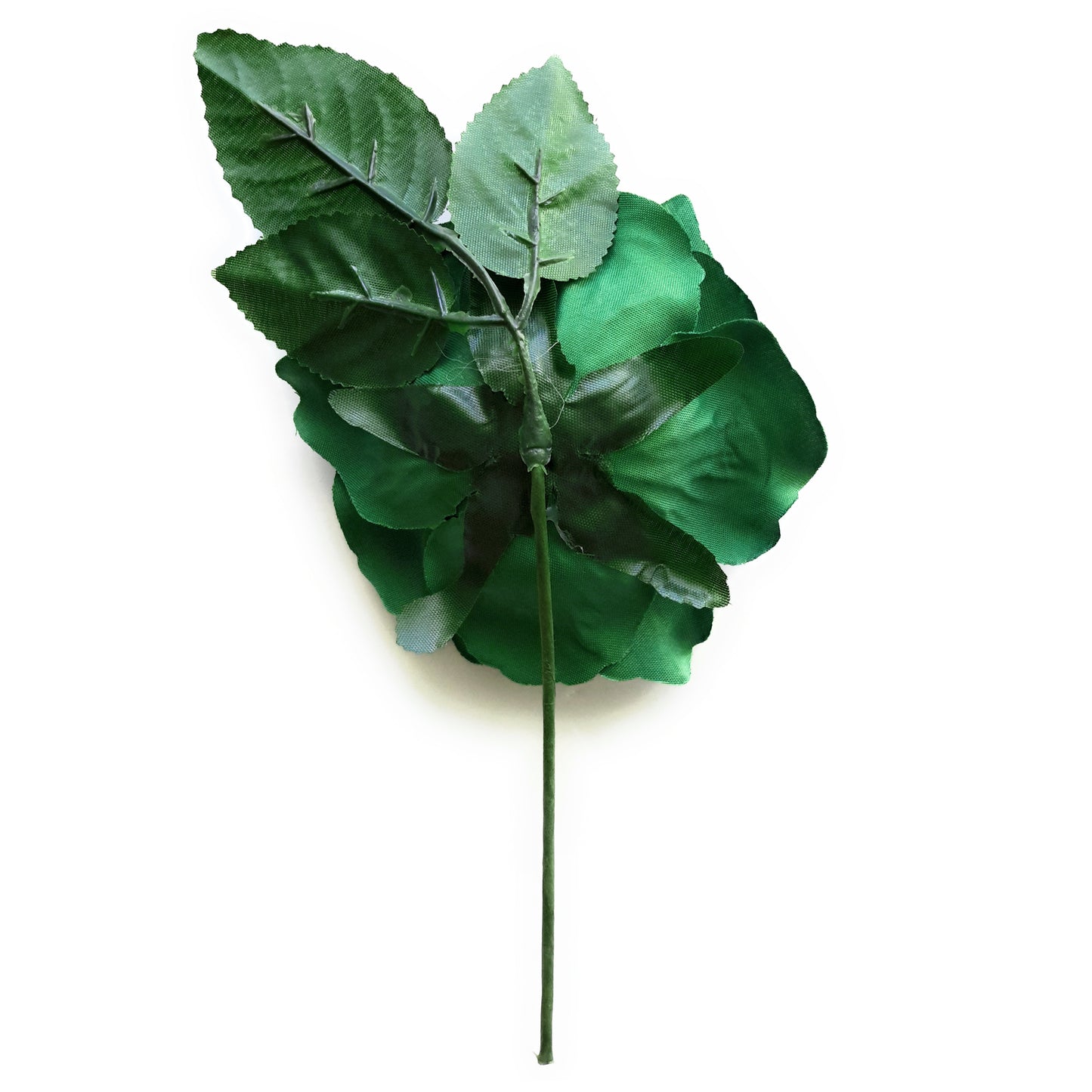 Flor Flamenca Pelo Mediana Ø13cm · Verde Bosque